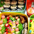 MIDORI翠's cooksnap of when they made 『乗り物③』　簡単　☆のり巻き風電車☆.