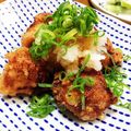 YUKIKI☆'s cooksnap of when they made 鶏もも肉の竜田揚げおろしポン酢.