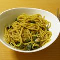 もんしゅしゅ's cooksnap of when they made 止まらない！サバ缶とオクラの醤油パスタ.