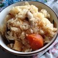 mahakala's cooksnap of when they made 節約☆簡単☆油揚げ入り炊き込みご飯.