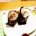 komutatata's cooksnap of when they made 博多風おにぎり☆メンタイ高菜チーズ.