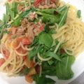 yeum's cooksnap of when they made フレッシュトマトとルッコラのパスタ.