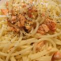 ミルキー☆'s cooksnap of when they made あっさり鮭入りカルボナーラ♪.