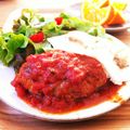 料理初心者おか's cooksnap of when they made トマトホールで♪我が家の煮込みハンバーグ.