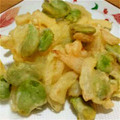 あんずの里's cooksnap of when they made 新玉ねぎとそら豆のかきあげ.