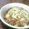 mmiRmyu's cooksnap of when they made 禁断のレシピ！マヨカレー味の納豆ドリア.