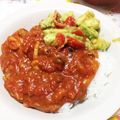chuutaroo's cooksnap of when they made チキントマトカレー～アボカドのせ.