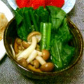 hummingbear's cooksnap of when they made 小松菜としめじのおひたし.