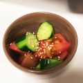 chihiro_03's cooksnap of when they made きゅうり・トマトで☆ポン酢サラダ.