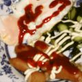 toshiebaba's cooksnap of when they made ウインナー目玉焼きプレート.