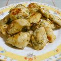 nasubeam's cooksnap of when they made ☆簡単♪むね肉のバジルチーズマヨ☆.