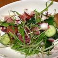feleza's cooksnap of when they made バジル香る♪たことトマトと胡瓜のサラダ.