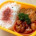 chihiro0u0's cooksnap of when they made 早い＆簡単！！！鶏もも肉の照り焼き丼弁当.
