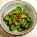 居眠り姫愛's cooksnap of when they made 我が家のお弁当☆ササッと絹さや炒め.