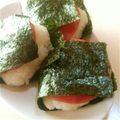 sweet_rose's cooksnap of when they made めちゃ簡単＊ボロニアソーセージおにぎり.
