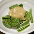 ぽんずー's cooksnap of when they made 超簡単☆春満喫☆こごみの味噌マヨ胡麻和え.