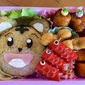 Rimta's cooksnap of when they made しまじろう鯉のぼりキャラ弁当.