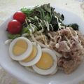 miyuki12's cooksnap of when they made 豚生姜焼肉(レバーでも）サラダバンメン.