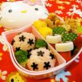 マッハママ's cooksnap of when they made パンチのきいた花おにぎり.