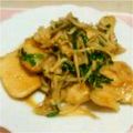 Disney♪♪'s cooksnap of when they made めかじきの甘辛生姜炒め。.