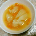 さおぴーや☆'s cooksnap of when they made 新玉ねぎで…母の日のお花のスープ.