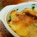 sumi07's cooksnap of when they made じゃが芋とほうれん草のシーフードグラタン.