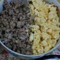ぽんた！♪'s cooksnap of when they made 簡単！二色そぼろ丼☆.