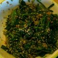 yotms's cooksnap of when they made ほうれん草と春菊の胡麻和え.