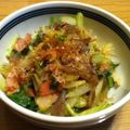 こっぷぽ～ん's cooksnap of when they made 腹スッキリ☆ベーこんセロリ炒 おかか醤油.