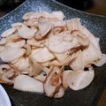 mioly's cooksnap of when they made カブと竹輪の麺つゆ黒胡椒炒め.