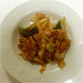 ありなみん1's cooksnap of when they made 葉玉ネギと豚こまとしめじの梅肉酢炒め♪.