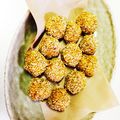 どんぐりトトロ's cooksnap of when they made 懐かし給食＊かぼちゃのゴマ団子＊.
