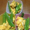 もずちーの's cooksnap of when they made 簡単♪絹さやの卵とじ.