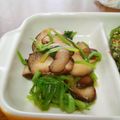 rurutorun's cooksnap of when they made 三つ葉と椎茸で大人のおひたし♪.