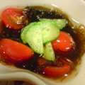 たもたん's cooksnap of when they made もずくとトマトの酢の物.
