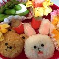 aikojiro's cooksnap of when they made キャラ弁＊コニー・ブラウン・ムーン.