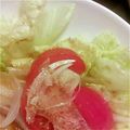 R☆A☆K's cooksnap of when they made 絶品簡単!自家製ドレでトマトと新玉サラダ.