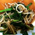 なべわか's cooksnap of when they made モヤシとニラのオイスター＆醤油炒め.