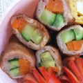 aiais2's cooksnap of when they made お弁当のおかず★豚肉の3色巻き.