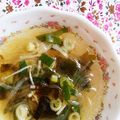 ♡Chiemi♡'s cooksnap of when they made ネギ塩春雨ワカメスープ.