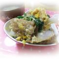 ゆけり３兄弟's cooksnap of when they made 冷凍食品で簡単！子供の好きなエビフライ丼.