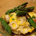 ひろchoco's cooksnap of when they made スナップエンドウの和風卵とじ.