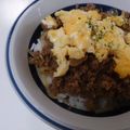 うにぃ☆'s cooksnap of when they made モヤシとミンチで簡単ウマウマ丼♡.