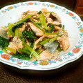 かおりんごぬ's cooksnap of when they made ご飯がすすむ！鮭と小松菜の炒め物.