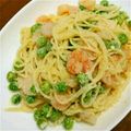 シマ会長's cooksnap of when they made グリーンピースとエビで簡単塩麹パスタ.