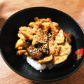 エル♀'s cooksnap of when they made 茄子と鶏の簡単炒め☆丼ぶりにも.