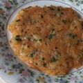 きらり流れ星's cooksnap of when they made サンマ蒲焼缶とチェダーチーズのご飯ピザ.