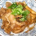 白ネズミ's cooksnap of when they made 男飯！ねぎたっぷり豚丼.