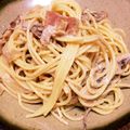 egg＆egg's cooksnap of when they made 舞茸ベーコンのクリームパスタ.