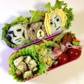 とぺちゃん♡'s cooksnap of when they made まんまるラップおにぎり☆LINEキャラ弁.